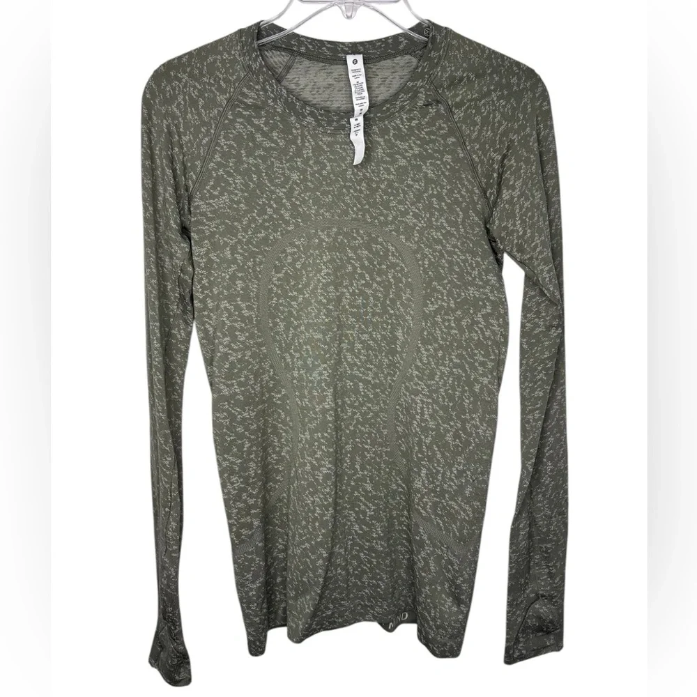 Lululemon Swiftly Tech LS Shirt 2.0 Distorted Static Rover White Opal - 4